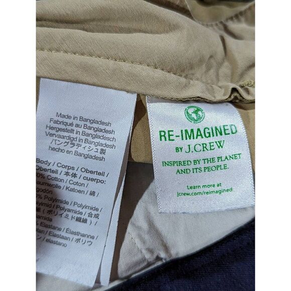 Re-Imagined by J. Crew Mens Casual Pants Flat Front Relax Fit Stretch Khaki Size - Picture 3 of 6
